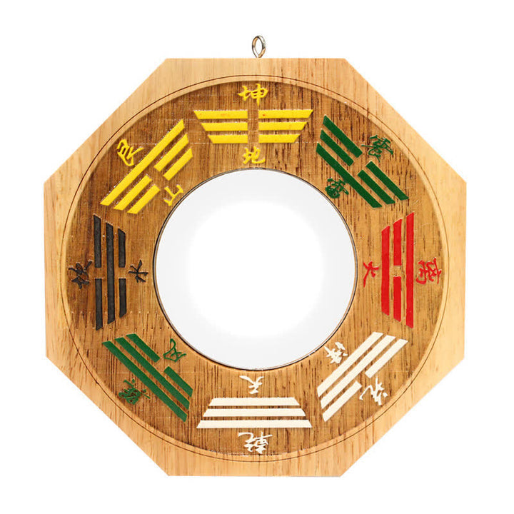 Feng Shui Bagua-kaart Perzikhout Balans Energiekaart Spiegel - Bagua-kaart bolle spiegel - 15,5 cm - image 4