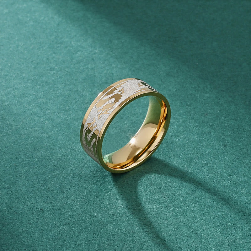 Buddha Stones Ring van titaniumstaal met gegraveerde draak als bescherming en extra stevigheid. - image 3