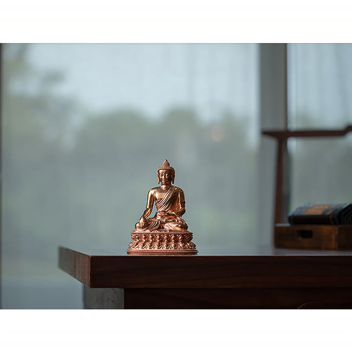 Buddha Stones Gautama Shakyamuni Boeddha beeldje, Sereniteit, koperen beeldje, woondecoratie - image 12