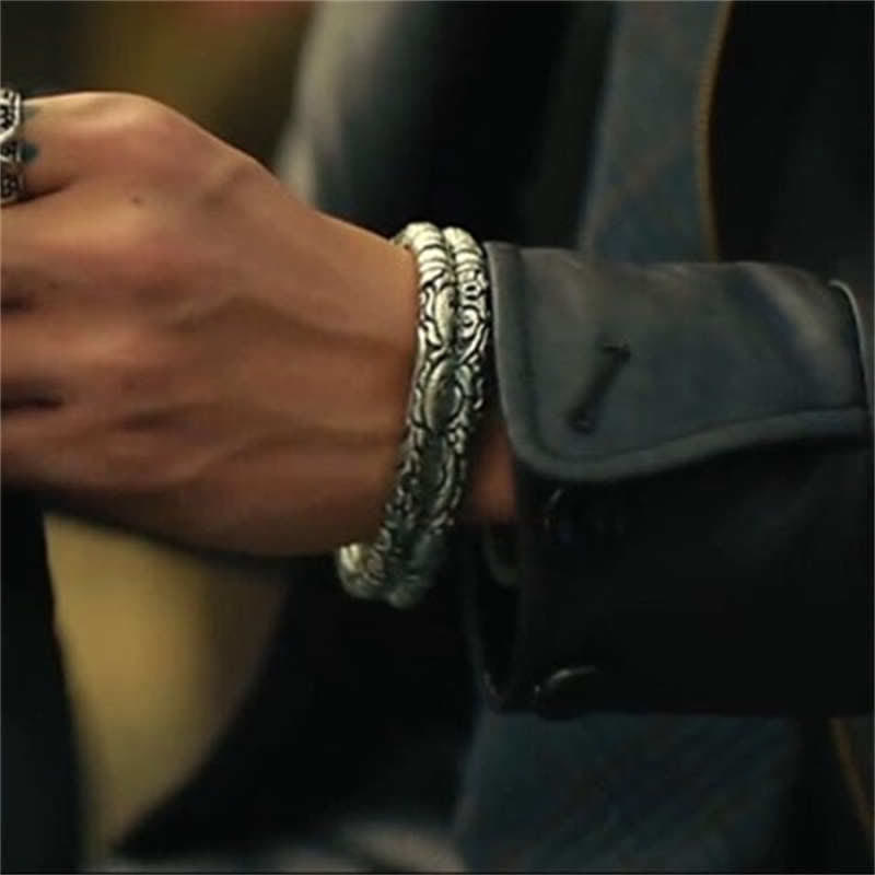 Buddha Stones Bangle-armband met drakenkop als symbool voor geluk - image 1