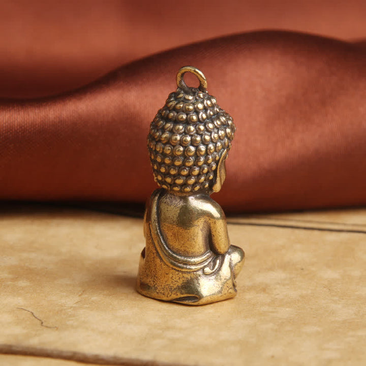 Boeddha-sleutelhanger met mededogen, koperen hanger. - image 4