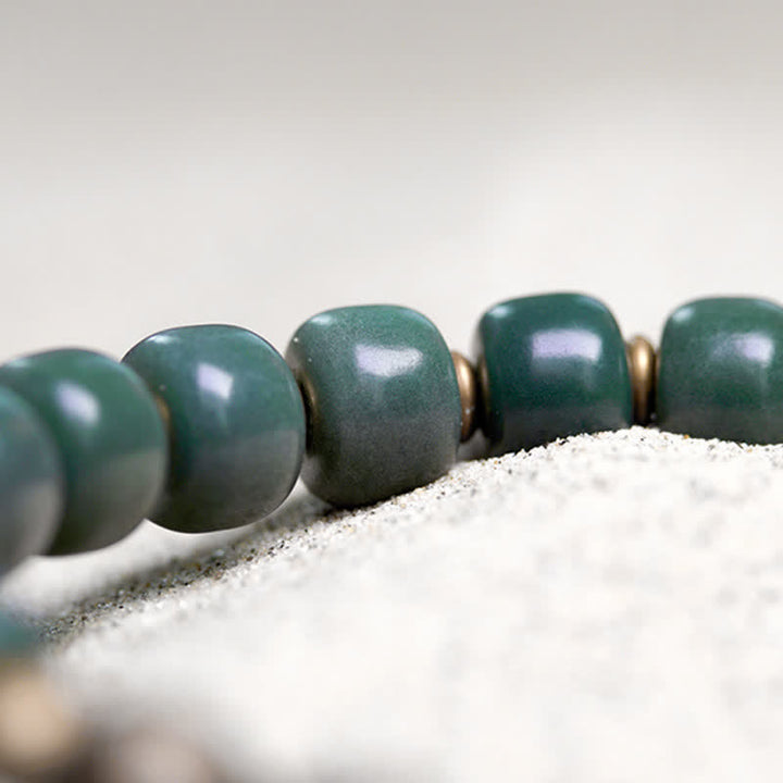 Buddha Stones Tibetaanse cyaan Bodhi-zaad koperen Armband - image 6