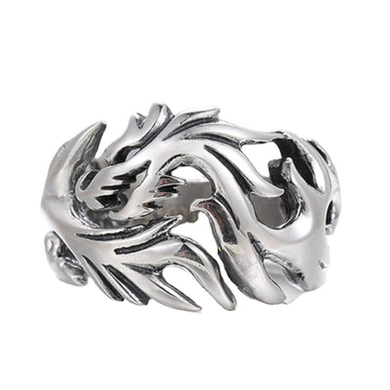 Buddha Stones Verstelbare Ring met drakenpatroon voor extra bescherming. - image 21