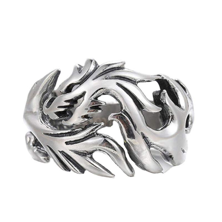 Buddha Stones Verstelbare Ring met drakenpatroon voor extra bescherming. - image 21