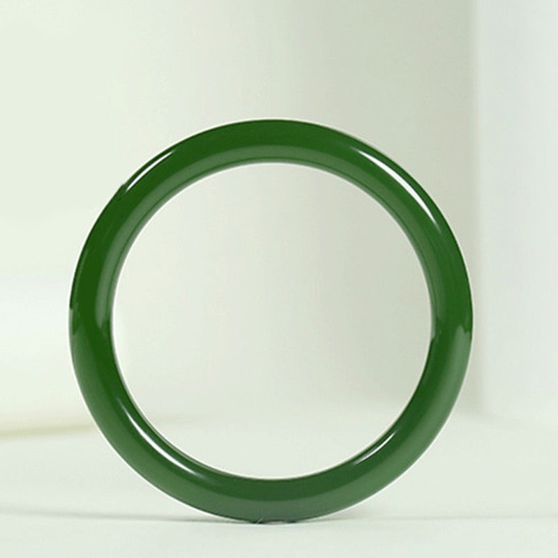 Buddha Stones Cyaan jade Armband met symbool voor een lang leven. - image 5