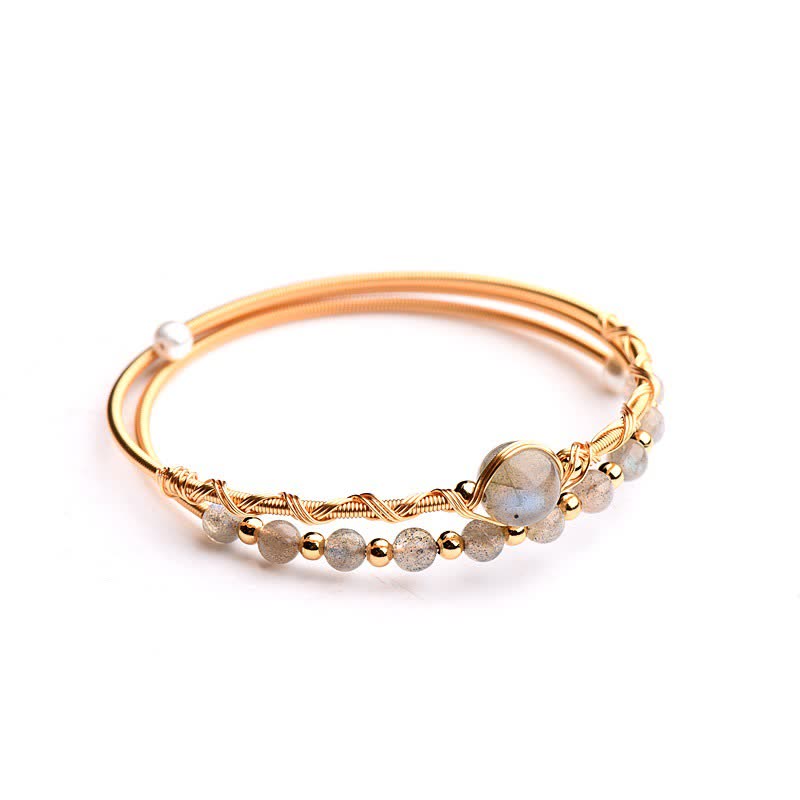 Buddha Stones Maansteen helende Bangle-armband - image 4