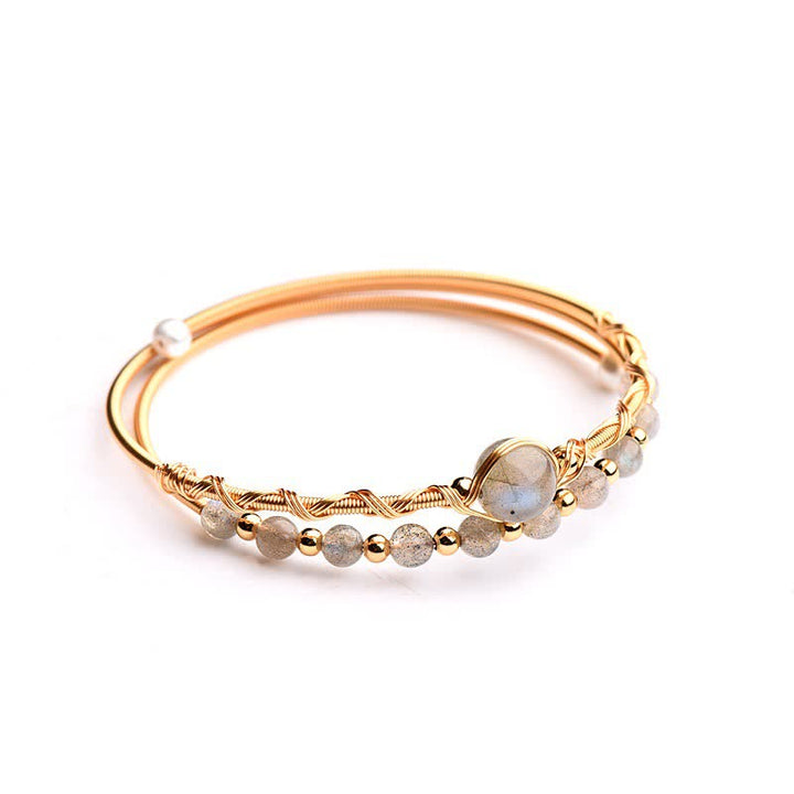 Buddha Stones Maansteen helende Bangle-armband - image 4