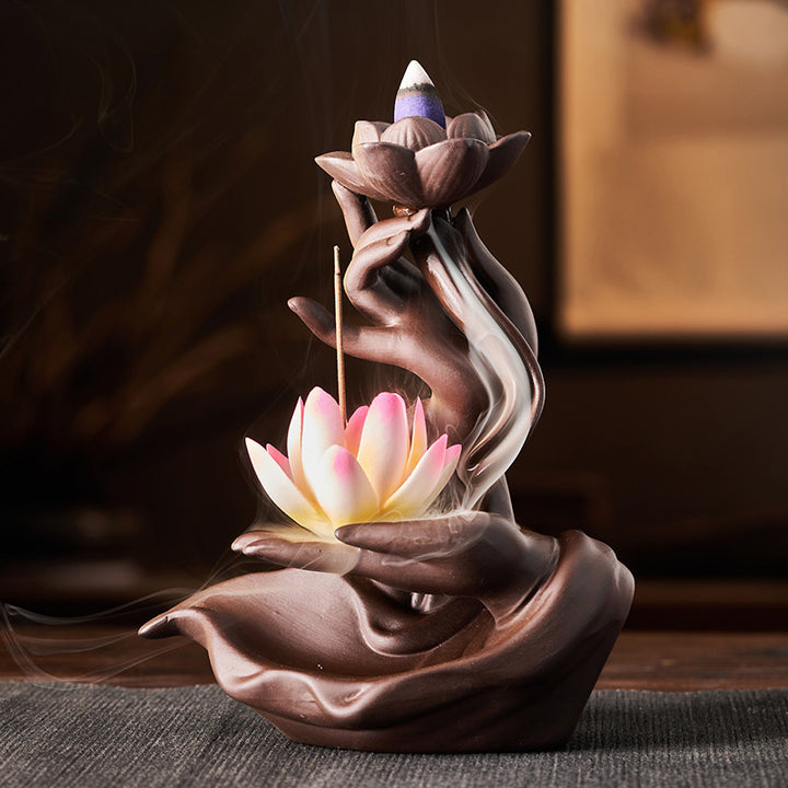 Buddha Stones Lotus Bergamot Genezende Wierook - Kleurrijk - image 1