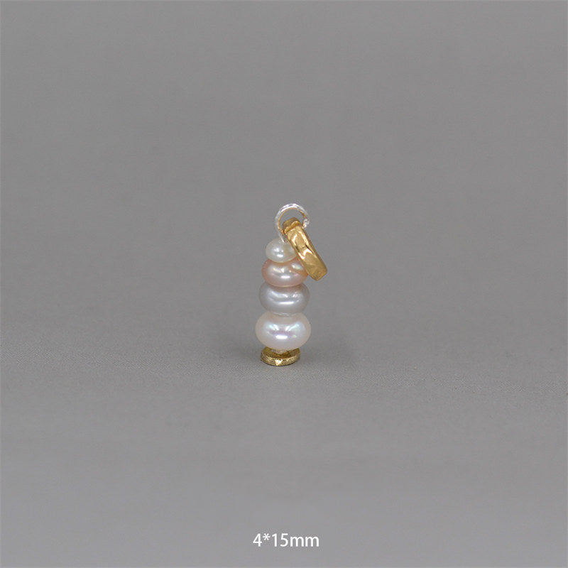 Buddha Stones Zen Cairn Labradoriet Diverse Kristallen Kalmerende Hanger Ketting - Hanger met parel en 925 sterling zilver, 4 x 15 mm - image 30
