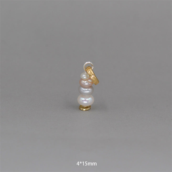 Buddha Stones Zen Cairn Labradoriet Diverse Kristallen Kalmerende Hanger Ketting - Hanger met parel en 925 sterling zilver, 4 x 15 mm - image 30