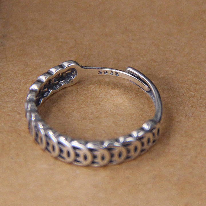 Buddha Stones Vintage koperen muntvormige Ring , verstelbaar - image 8