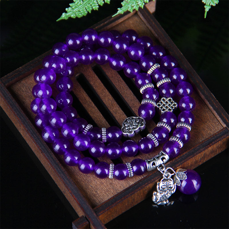 Buddha Stones De Amethist PiXiu Wealth Armband - image 3