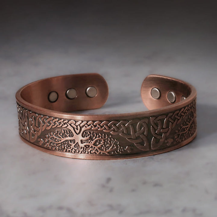 Buddha Stones Geluksboom Levensbalans Bangle Verstelbare Manchetarmband - image 0