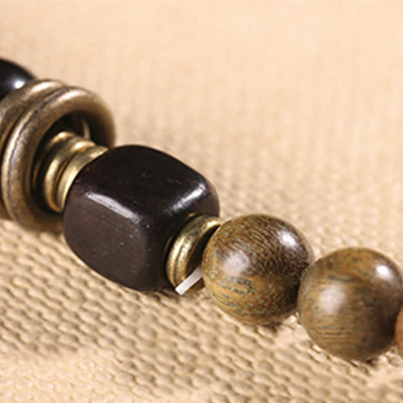 Buddha Stones Tibetaanse groene sandelhout kristallen rustgevende Armband - image 17