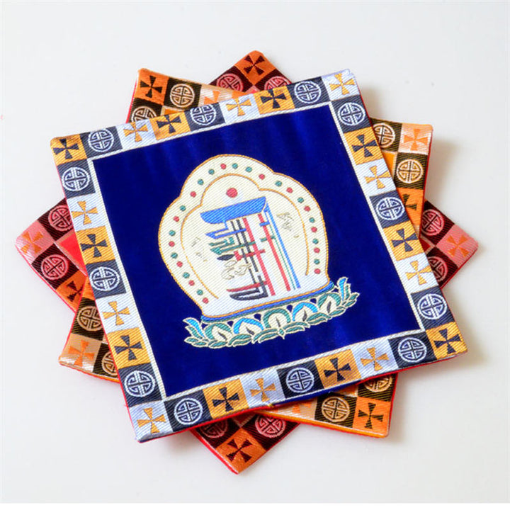 Gebedsaltaarmat Man-Bcu Kalachakra Genezingsmeditatie Jacquardmat - image 2