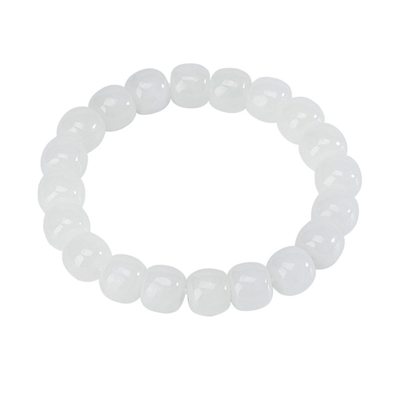 Buddha Stones Hetian witte jade Armband - image 7