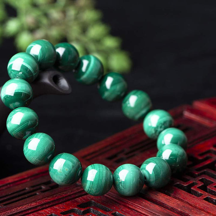 Buddha Stones Natuurlijke malachiet Armband voor rust en ontspanning - image 12