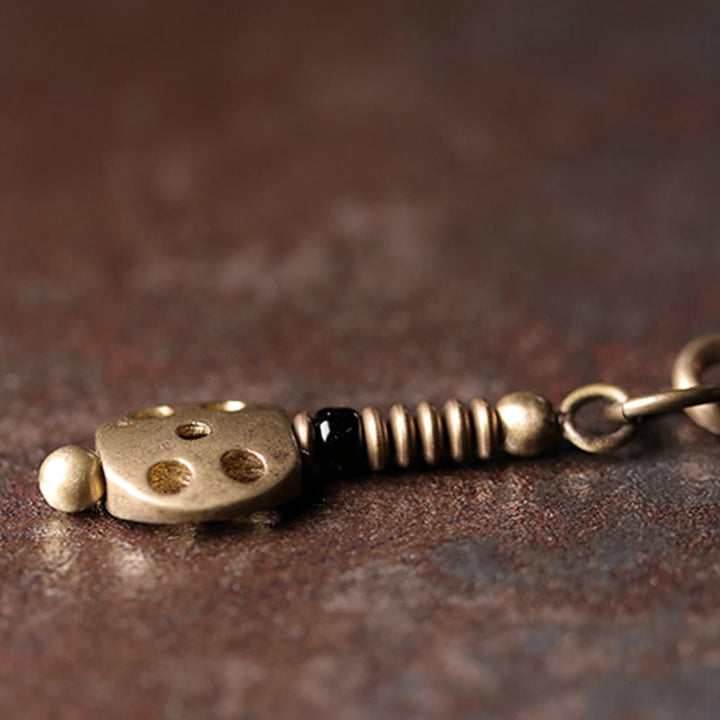 Buddha Stones Regenboog Obsidiaan Ebbenhout Koper Positieve Meerlaagse Armband - image 7