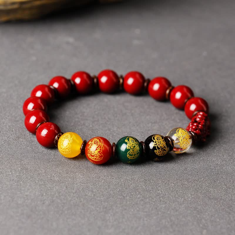 Buddha Stones God van de Rijkdom Cinnabar PiXiu Armband - image 4