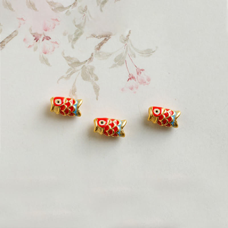 Buddha Stones 999 Gouden Koi Vis Armband met Natuurlijke Granaat - image 14