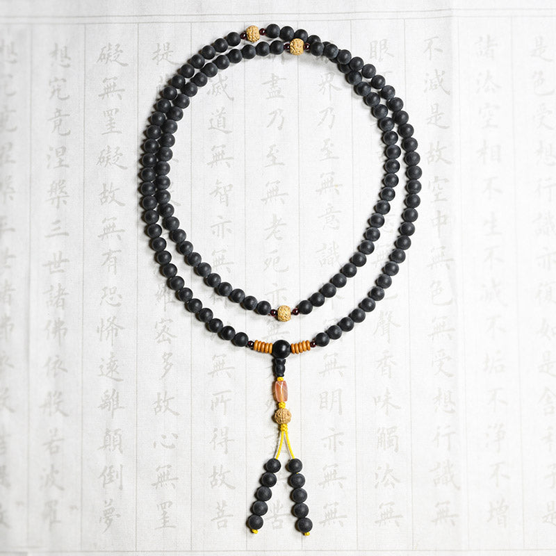 Buddha Stones Tibetaanse Mala Cypress Bodhi Zaad Rode Agaat Genezende Armband - image 10