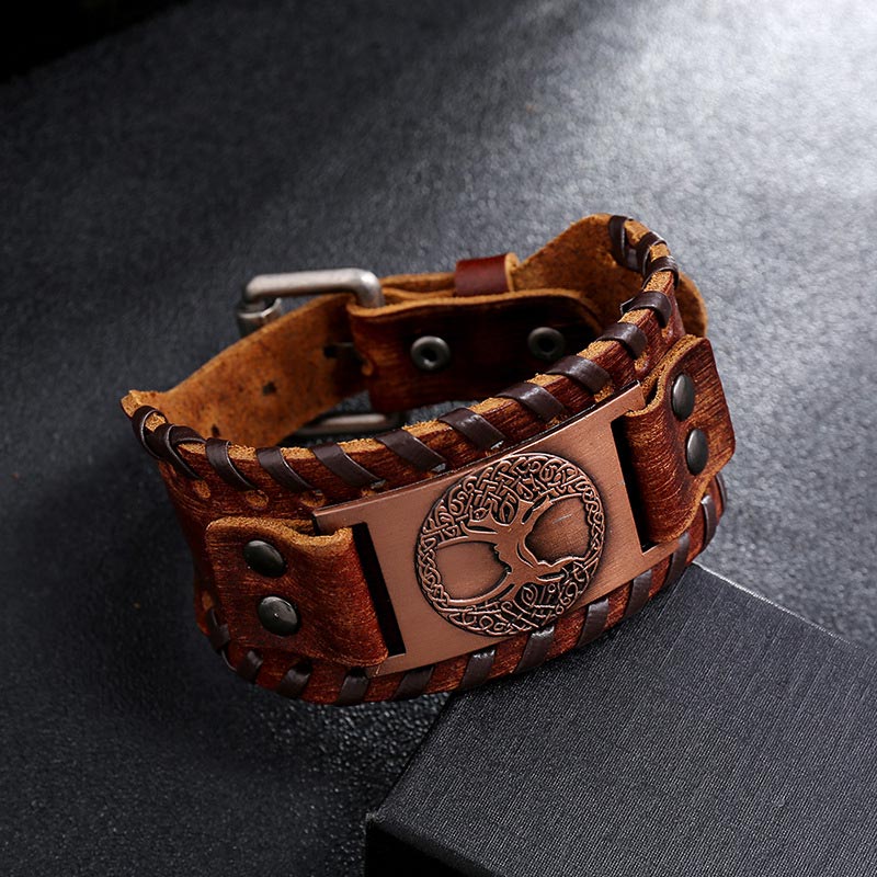 Buddha Stones Geluksarmband Armband van leer - image 1