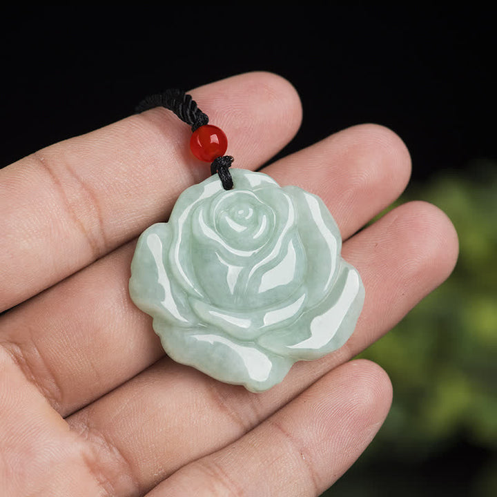 Buddha Stones Lotuspatroon Jade Ketting voor Overvloed en Welvaart - image 4