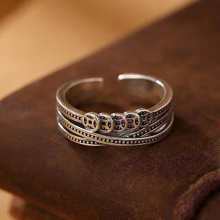 Buddha Stones Koperen munt Ring - image 3