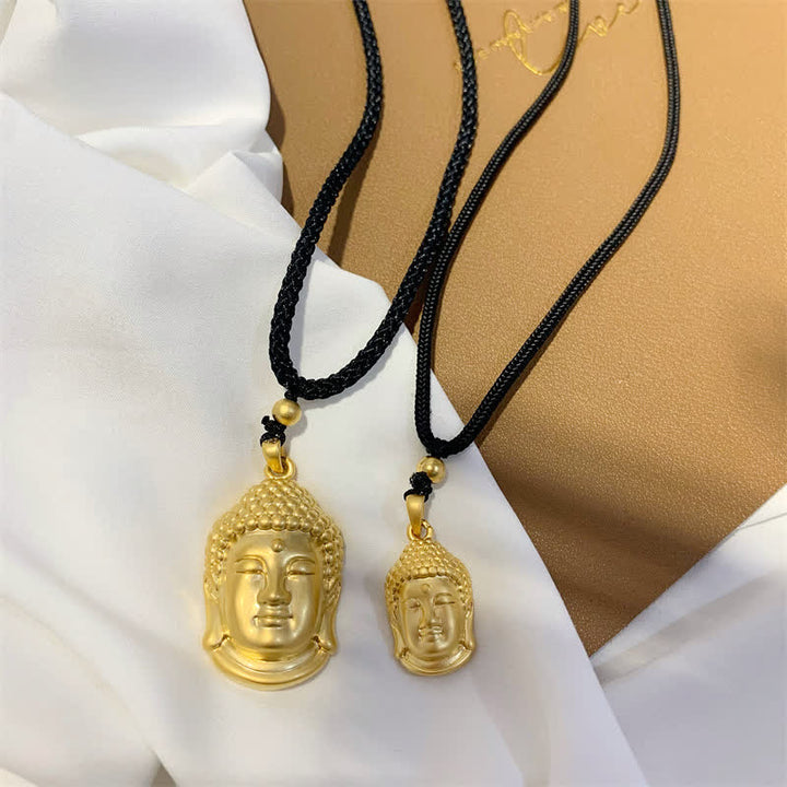 Buddha Stones Gouden Boeddha koperen rijkdom Ketting - image 3