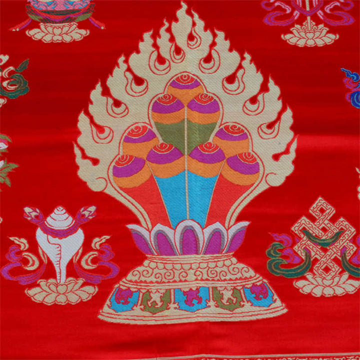 Gebedsaltaarmat, helende meditatie, mat met 8 gelukssymbolen - image 3