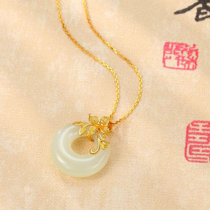 Buddha Stones Tibetaanse witte jade Ketting - image 1