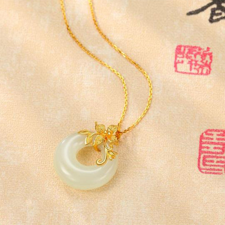 Buddha Stones Tibetaanse witte jade Ketting - image 1