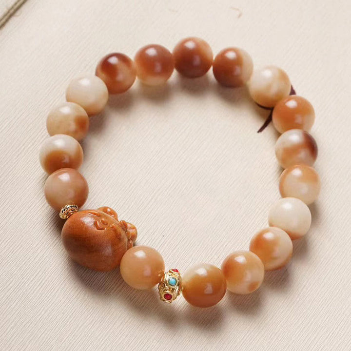 Buddha Stones Natuurlijke Bodhizaadjes Liefdevol Konijn Armband - image 4