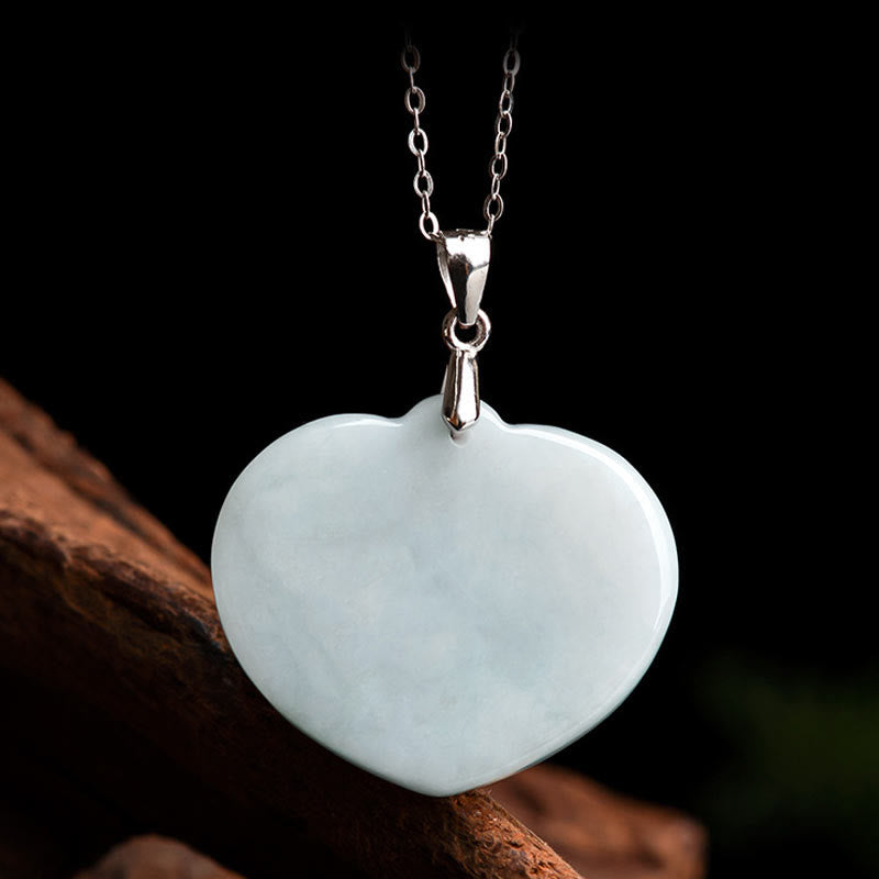 Buddha Stones Lachende Boeddha hanger van witte jade met gelukssymbool en titanium stalen Ketting . - image 6