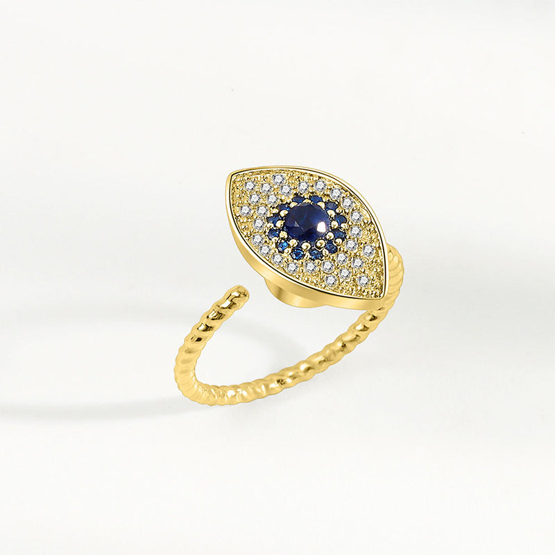 Draaibare Ring van 925 sterling zilver met bescherming tegen het boze oog. - image 10