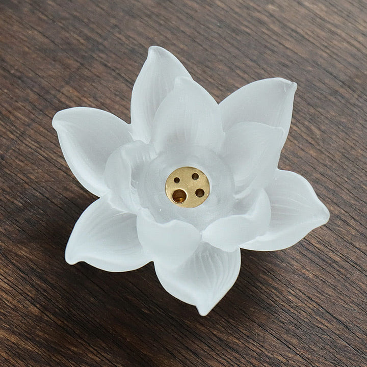 Buddha Stones Mini Lotus Liuli Kristal Genezing Meditatie Wierook - image 12