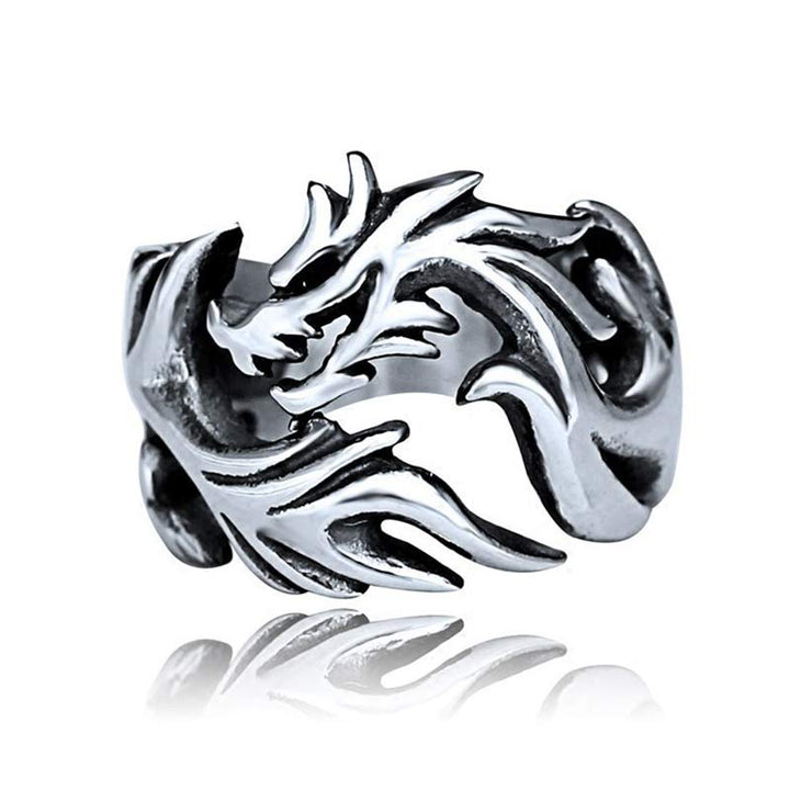 Buddha Stones Verstelbare Ring met drakenpatroon voor extra bescherming. - image 20