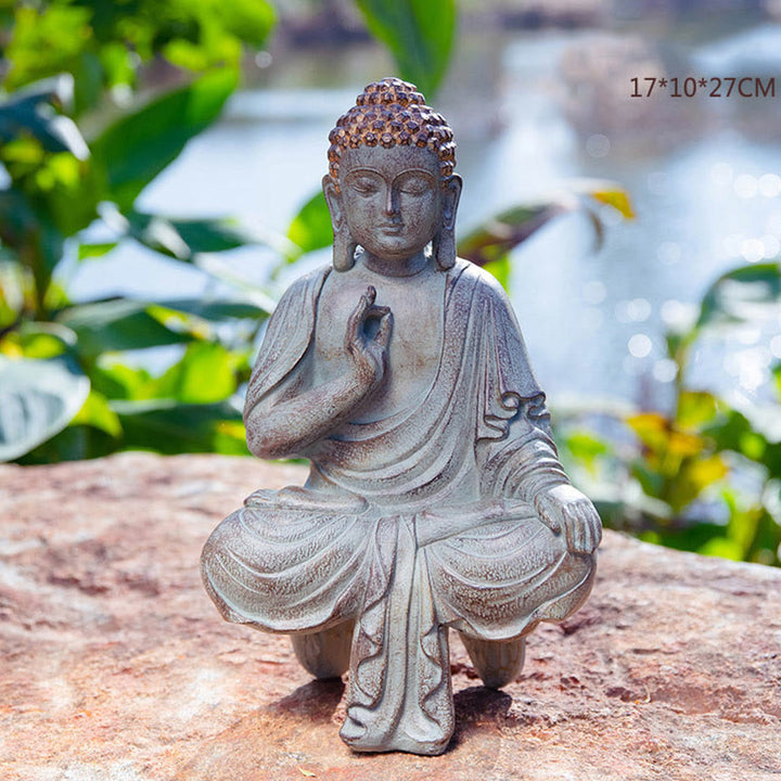Buddha Stones Mediterende Zen Boeddha Sereniteit Beeldje van Hars voor Woondecoratie - image 21