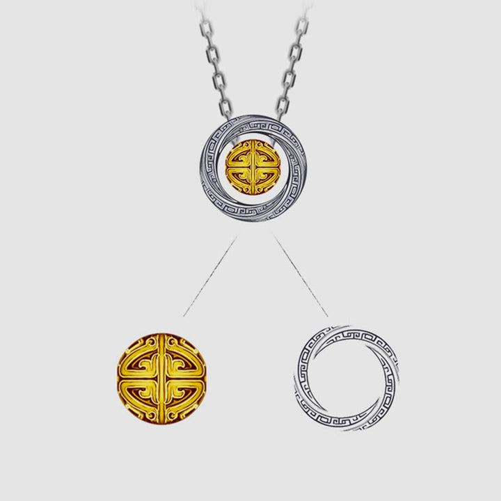 Buddha Stones Mobius gelukskraal koperen welvaart Ketting - image 12