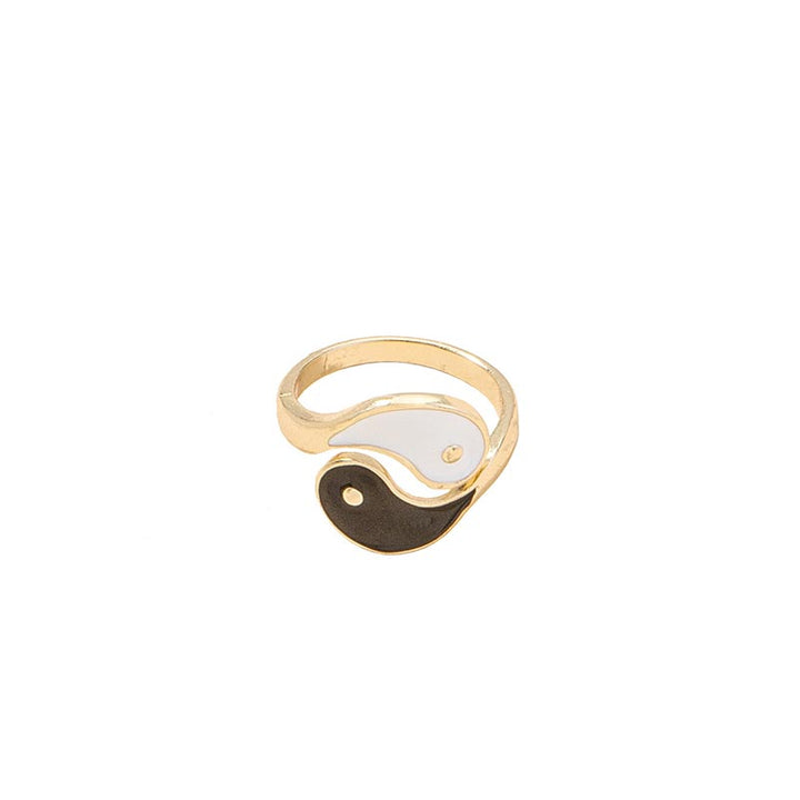 Verstelbare Ring met Yin Yang-symbool en zegenmotief voor stellen. - image 5