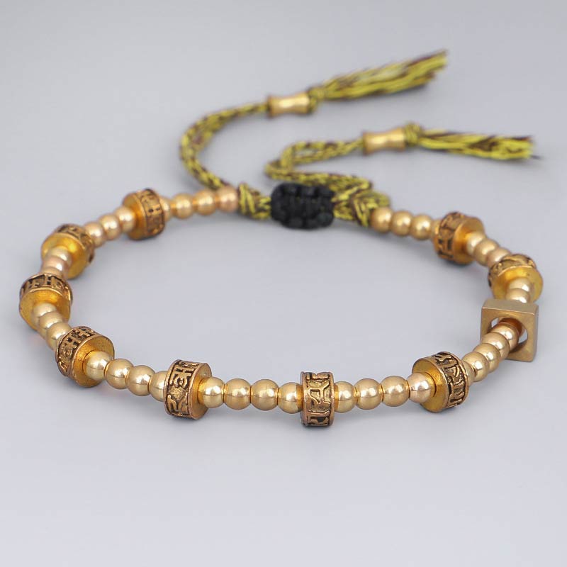 Buddha Stones Tibetaanse Armband met zes ware woorden voor rijkdom - image 1