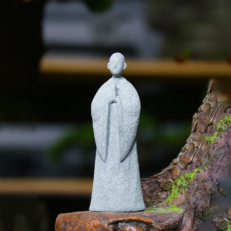 Buddha Stones Meditatie Boeddha Monnik Sereniteit Huisdecoratie - Biddende Boeddha 3,5*2,5*9,5 cm - image 12