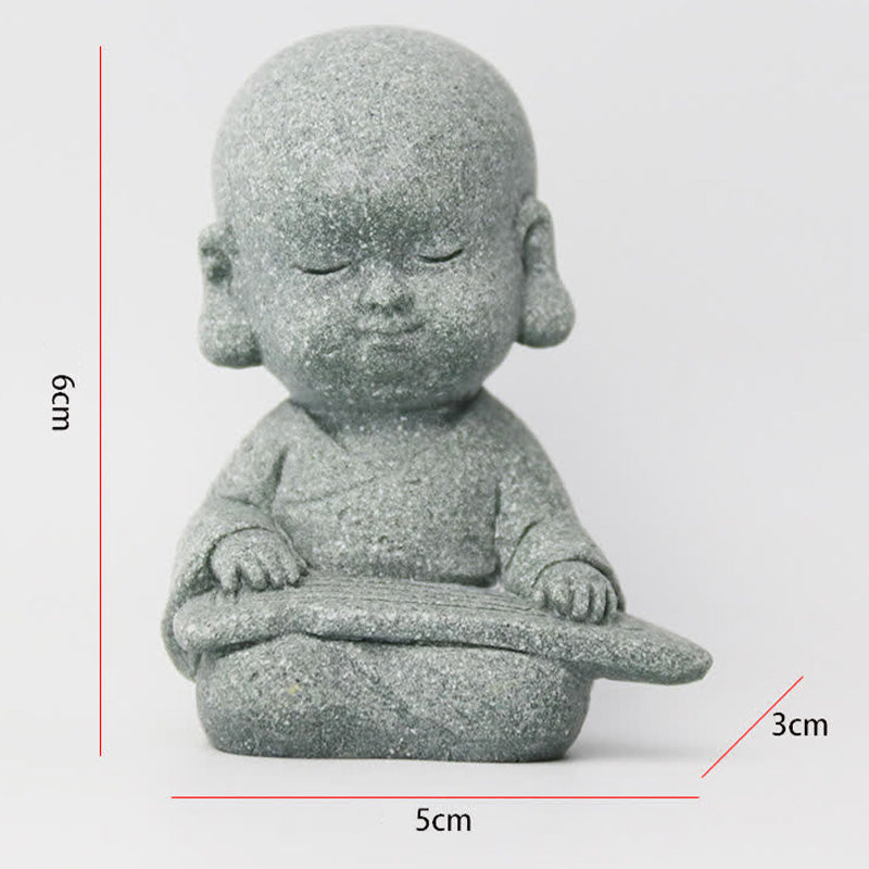 Buddha Stones Meditatie, gebed, monnik, Boeddhabeeld, sereniteit, huisdecoratie - image 5