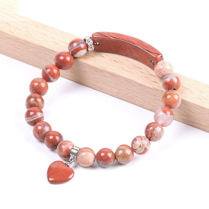 Buddha Stones Armband met helende kralen in de vorm van een liefdeshart van natuurlijke kwarts - image 30