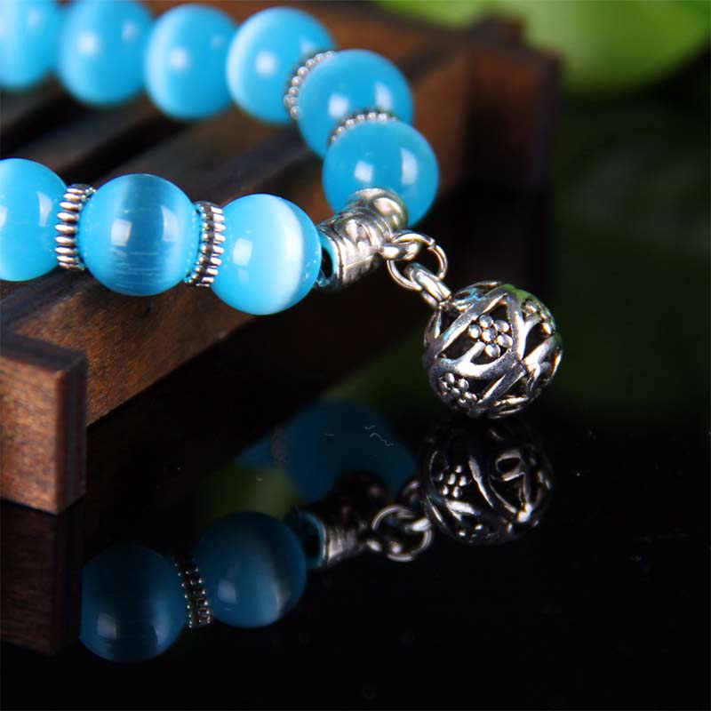 Buddha Stones Tibetaanse Armband met kattenoogmotief - image 10