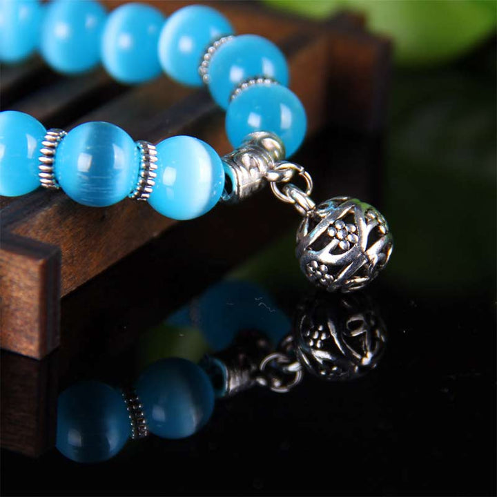 Buddha Stones Tibetaanse Armband met kattenoogmotief - image 10