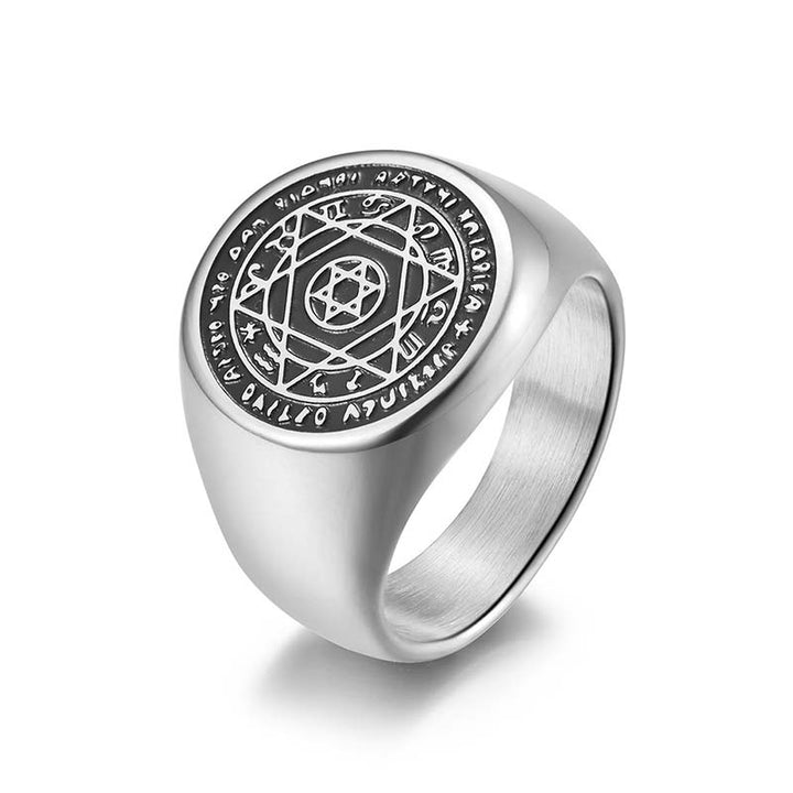 Buddha Stones 12 Sterrenbeelden van de dierenriem Davidster Ring - Zilver - US12 - image 5