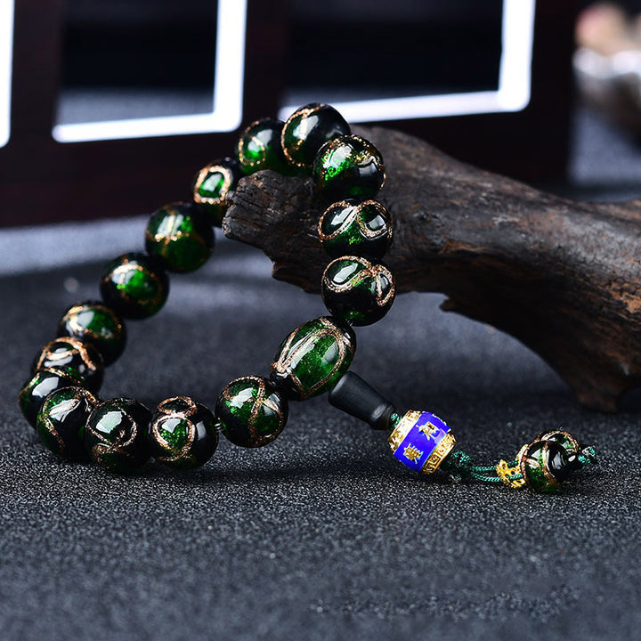 Tibetaanse Armband met drakenaderagaat voor helende doeleinden - image 6