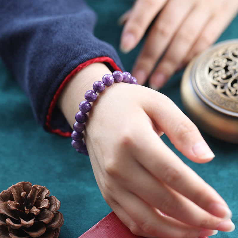 Buddha Stones Armband met amethistkristal voor positieve transformatie - image 2