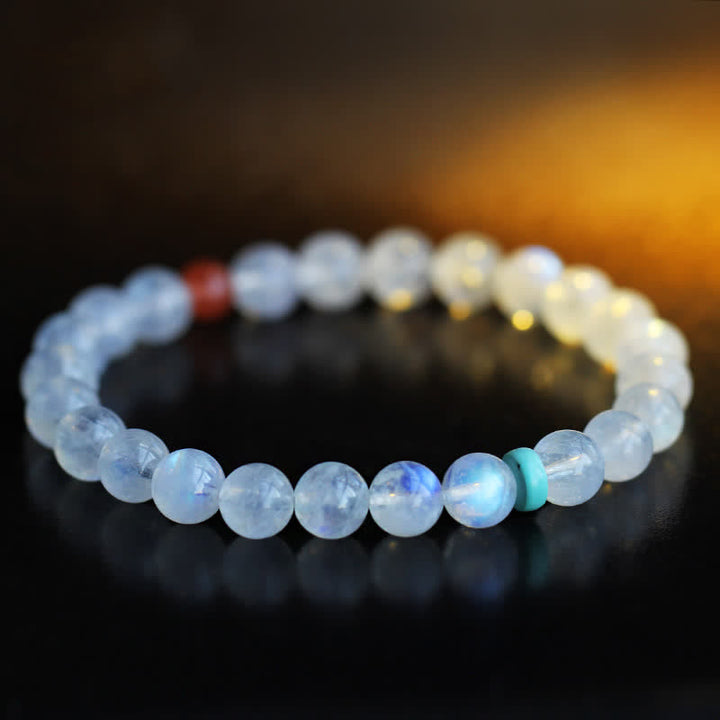 Buddha Stones Maansteen Armband voor rust, genezing en positieve energie - image 1